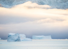 Icebergs in Scoresby Sound (East Greenland)