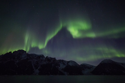 Aurora borealis (Scoresby Sound, East Greenland)